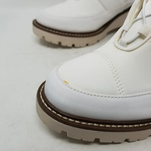 Blondo Daisy  Waterproof Lug Sole Boot in White Nylon - Picture 15 of 16